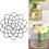 Ferramenta de arame para arranjos florais - Sapo, reutilizável, grade flexível preta de 15 cm (6 polegadas) 5