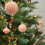Christmas Balls Flocked Brown Plastic 24PCS 6