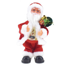 Nollag Ceolmhar Santa Plush Líonta Ag Canadh Damhsa Santa Claus