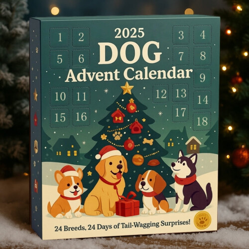 Χριστουγεννιάτικο Ημερολόγιο Advent για Σκύλους 24 Ημέρες 1