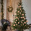 Flocked Christmas Balls Brown Plastic 24PCS 4