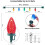 C9 Meerkleurige kerstslinger 66ft 100LED Groen 3