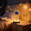 Sparkling Gold Foil Rose Lampshade Figurine 1 pc 5