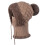 Gorro de tricô 3 em 1 com cachecol e máscara para mulheres 4