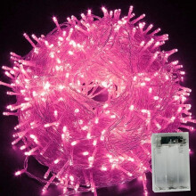 LED reťazové svetielka na batérie, IP65, vodotesné, 2 režimy