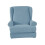 Stretch-Jacquard Ohrensesselbezug Blau 2