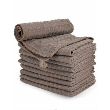 Chiffons en microfibre Barista, lot de 4, marron, 30 x 30 cm