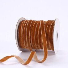 1 cm breites Samtband, beflocktes Samtband, Samtschmuck, DIY-Schleifenzubehör, 50 Yards, mehrfarbig