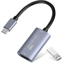 Carte d'acquisition 4K USB 3.0 HDMI, 1080p 60 FPS, compatible avec iPad, macOS, Windows, Quest 3, OBS, PS5/4, Switch 2/1 et Xbox.
