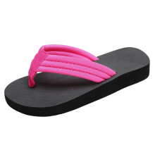 Ediodpoh Damenschuhe, flache Flip-Flops, modische Flip-Flops mit weicher Sohle, ideal für Strand und Outdoor, Damenpantoffeln, Pink_001, Größe 6,5
