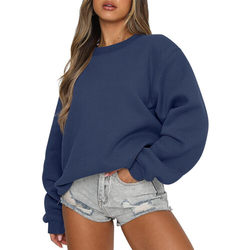 Γυναικεία μπλούζα με μακριά μανίκια, casual, ζιβάγκο, άνετη γραμμή, φλις μπλούζες με