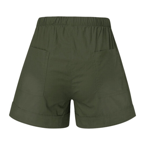 UTTOASFAY Γυναικείο Παντελόνι Γυναικείο Άνετο Παντελόνι με Κορδόνι και Τσέπες, Σορτς 1