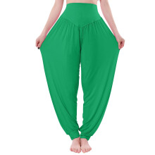 Palazzo broek voor dames, hoge taille baggy hippie gypsy boho broek, broek met hoge taille voor yoga, strand, plus size, sluiting, dans, chi kleding,
