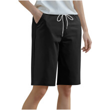 Casual Shorts for Women - Solid Color Fitness & Tennis Athletic Shorts for Women, Breathable Workout Sports Shorts, Stretchy Comfortable Activewear
