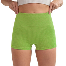 Comfortabele biker shorts met hoge taille voor dames - yoga- en fitnessbroek, ademende, nauwsluitende workout shorts, sport- en gymkleding