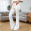 Calça Palazzo Feminina Slim Reta com Cintura Elástica 2