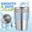 EASTIN6 τεμάχια 17oz500ml304 Ποτήρια από ανοξείδωτο ατσάλι, με κυλινδρική άκρη, 5