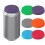 Tampas de silicone para latas, sem BPA, 6 cm (2,4 polegadas), vermelhas, pacote com 1 unidade. 5