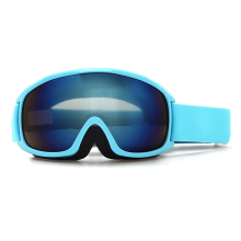Gafas de esquí antivaho de doble capa con lente esférica para adultos, equipo de esquí y montañismo.