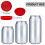 Tampas de silicone para latas, sem BPA, 6 cm (2,4 polegadas), vermelhas, pacote com 1 unidade. 3