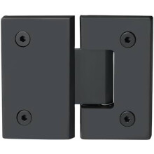 Bisagras para puertas de ducha de cristal, 180, acero inoxidable de alta resistencia, compatibles con puertas sin marco, color negro.