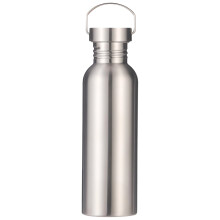 Bouteille d'eau en acier inoxydable de 750 ml avec goupillon et étui