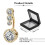 Navelpiercing van chirurgisch staal 14G Candy CZ 2