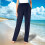 Dámské ležérní elastické kalhoty rovného střihu s elastickým pasem a kapsami - Soft Basic Basic rovné kalhoty Plus Size (S-5XL) 4