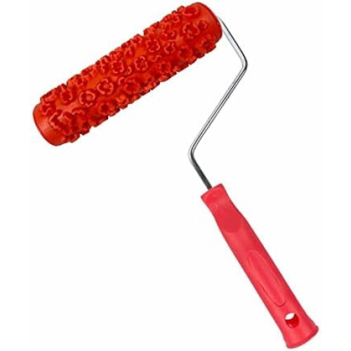 Ρολό Υφής 7'' DIY Διακοσμητικός Ρολό Βαφής με Μοτίβα Τέχνης από Καουτσούκ για 1