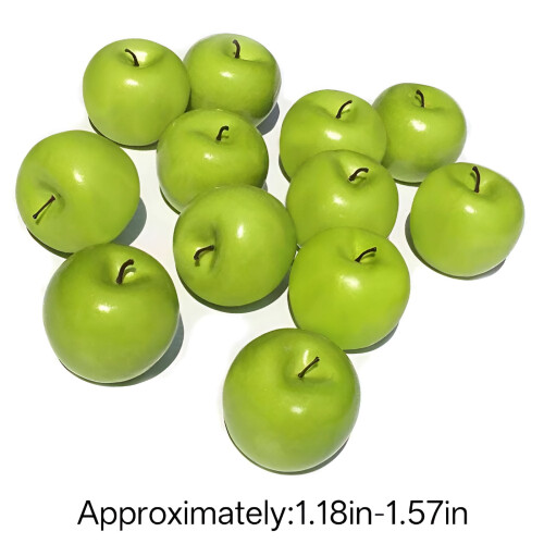 Künstliche grüne Äpfel, 12er-Packung 1