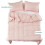 Down Alternative Comforter Set Reversible Pink King 3pc 5
