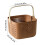 Hands Held Bath Basket, Square Plastic Storage Basket with Drainage, Thickened Material for Bathroom and Dormitory Use 3