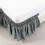 Jupe de lit en polyester, retombée de 38 cm, format King, gris foncé 6