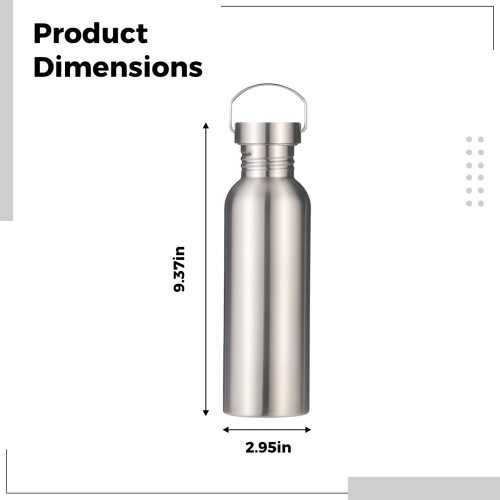 Μπουκάλι νερού από ανοξείδωτο ατσάλι 750ml, εξαιρετικά ελαφρύ για πεζοπορία και 2