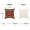 Μαξιλαροθήκες Boho 20x20, Κόκκινα καφέ διακοσμητικά μαξιλάρια με έθνικ σχέδιο, 2 2