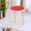 Ronde stoelkussens 38 cm, 2 stuks, polyester 5
