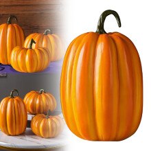 Maisiúchán Mór Pumpkin Roisín Oráiste - Lárphointe Marthanach an Fhómhair/Saoire le haghaidh Laistigh/Lasmuigh, Ag luí le Oíche Shamhna,