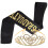 Tiara de formatura elegante em metal dourado, conjunto de 160,00 x 3,74 x 0,04 polegadas. 4