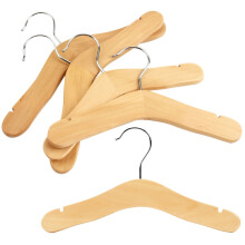 Lot de 5 cintres en bois pour vêtements de bébé