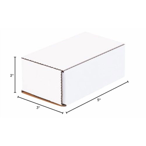 BM532 5"C x 3"L x 2"A, Branco (Pacote com 50) 2