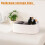 White Storage Baskets 13x8.7x5.1 Inch 4-Pack 4