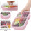 4-Pack 3-Compartment Wheat Straw Bento Boxes 3
