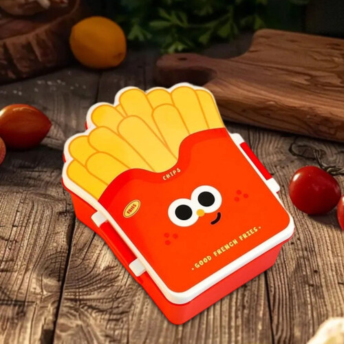 Boîte à bento alimentaire avec ustensiles, étanche, 1 compartiment