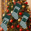Meia de Natal de tricô com monograma de 20 polegadas 4