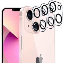 [3 buc.] Protector de lentilă din sticlă securizată HD transparentă, compatibil cu iPhone 13 și iPhone 13mini