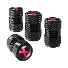 Bouchons de valve de pneu en aluminium noir, lot de 4, universels, étanches à la poussière, avec joint d'étanchéité, pour voitures, SUV, vélos