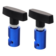 2 abrazaderas de aluminio para amortiguadores de capó – Compatibles con soportes de elevación de capó de coche, abrazadera de barra de soporte