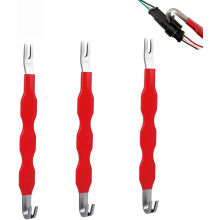 Herramienta para desconectar terminales eléctricos de automóviles, alicates de doble cabeza + juego de 3 piezas, desconexión rápida, compatible