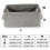 Grey Canvas Rectangular Storage Basket for Nursery – Compatible with Xoxingysm 3