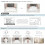 Pacote com 2 Enchimentos para Almofadas Externas de 56x56cm (22x22 polegadas), Impermeáveis e Decorativos, Formato Quadrado, para Almofada de 4